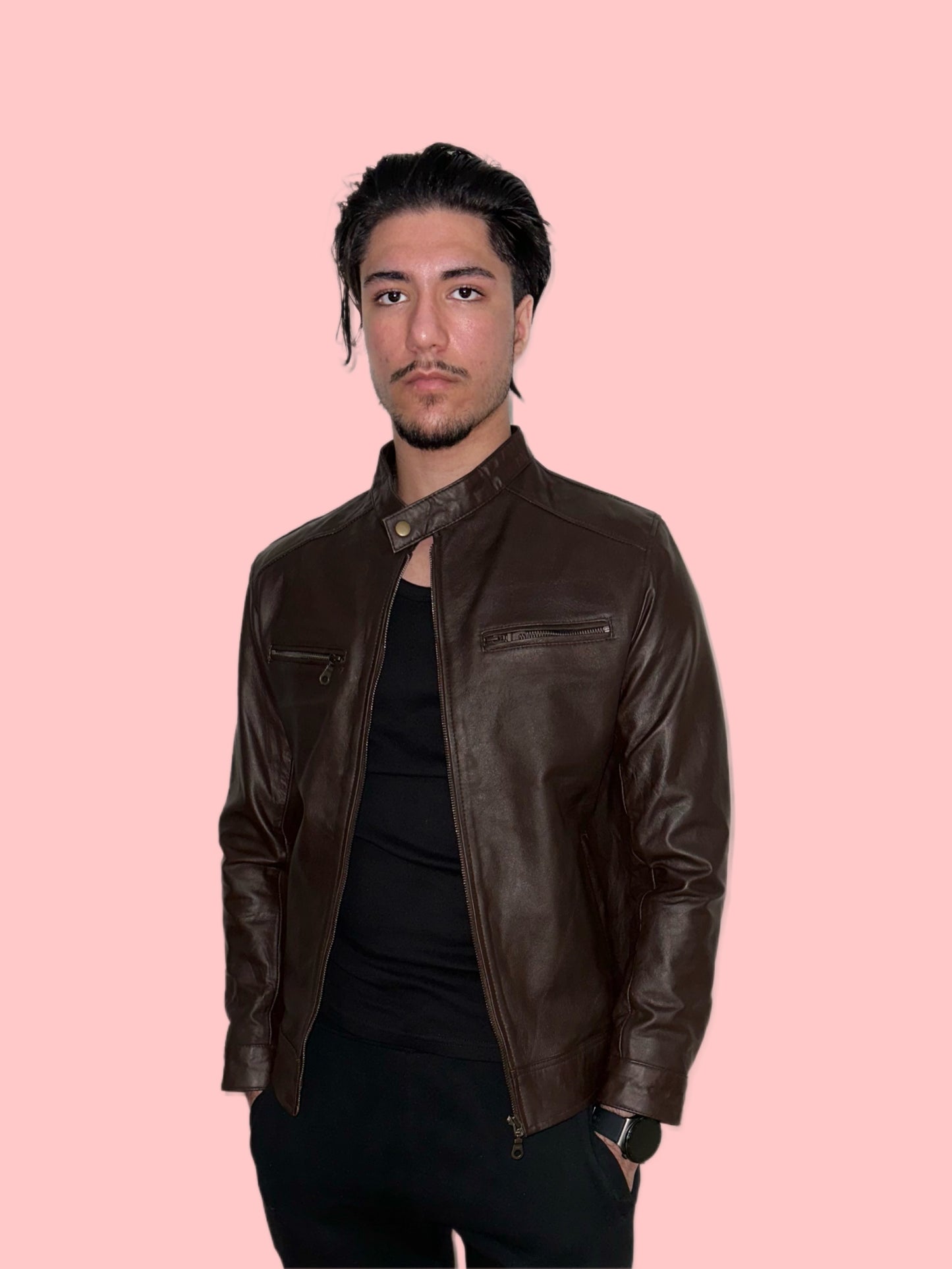 Dark Brown Leather Jacket